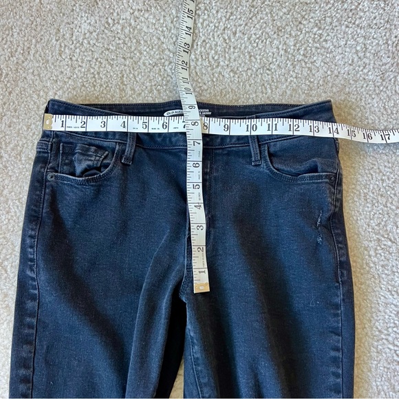 OLD NAVY Rockstar Black Super Skinny Ankle Distressed Jeans—SZ. 6 - Picture 7 of 13